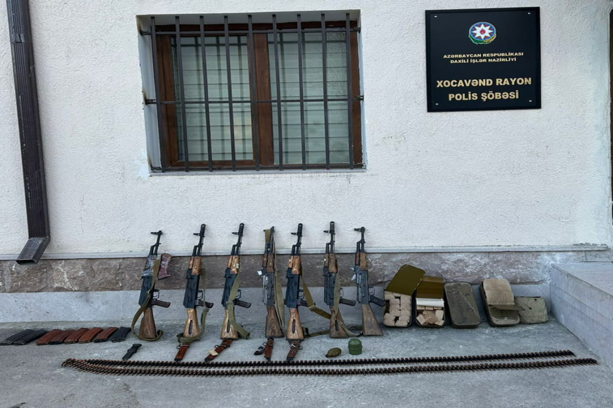 Azerbaijan finds and seizes large number of weapons and ammunition in Khojavand