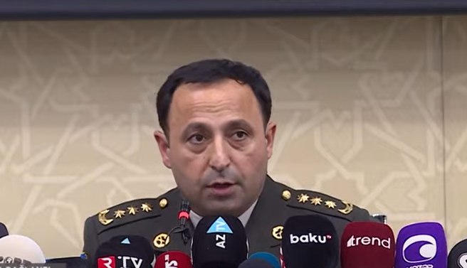 Azerbaijan's Ministry of Defense held briefing regarding local anti-terrorist measures in Garabagh UPDATED
