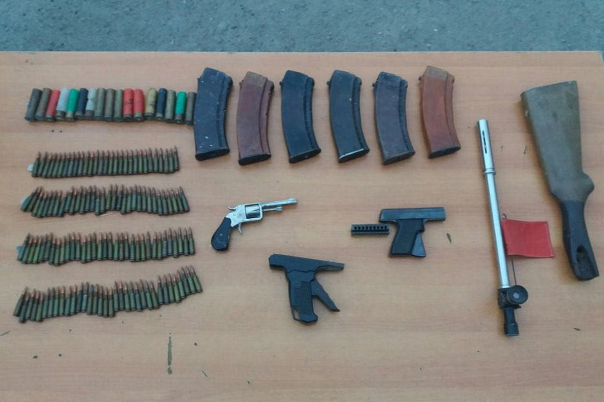 Azerbaijan discovers a lot of weapons and ammunition in Khankandi and Khojaly