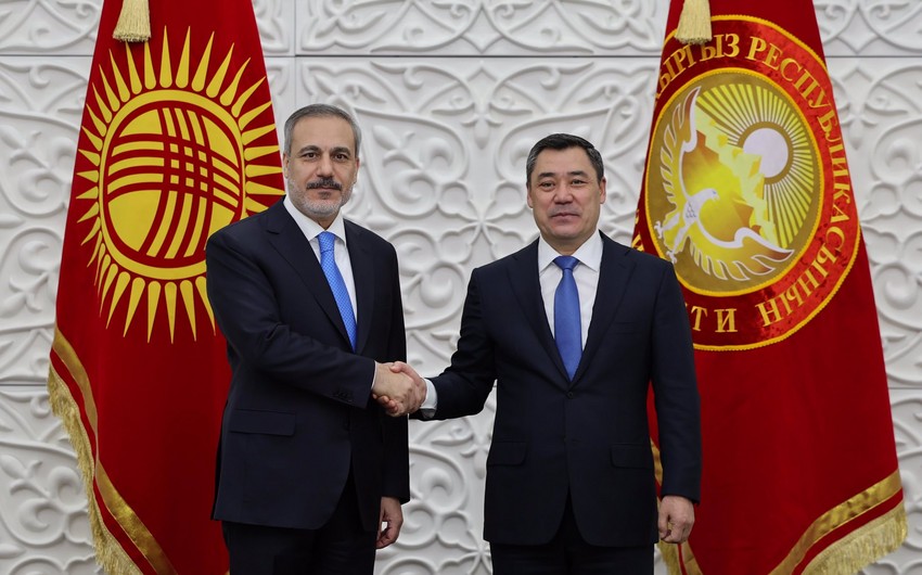 Kyrgyz president mulls regional issues with Turkish FM