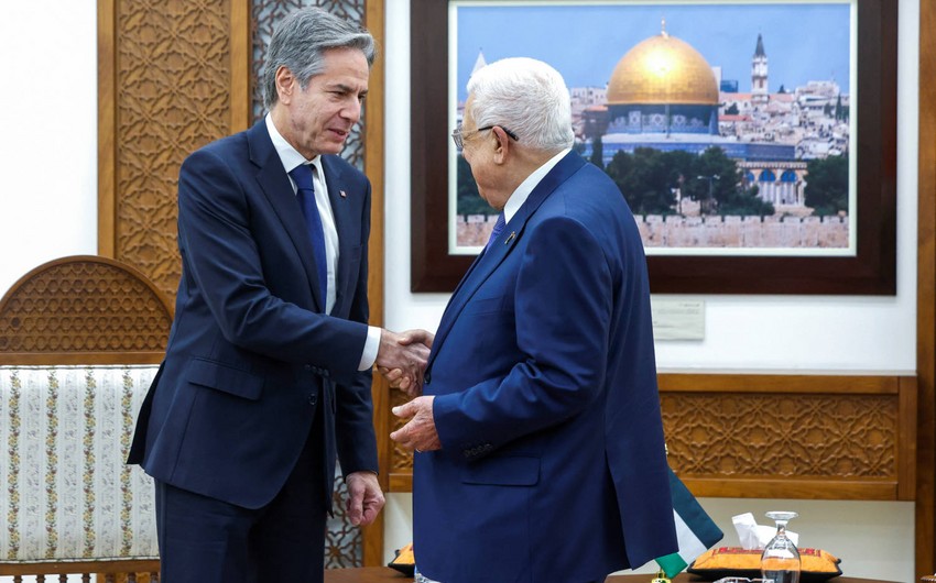 Blinken meets Palestinian leader Abbas in Ramallah