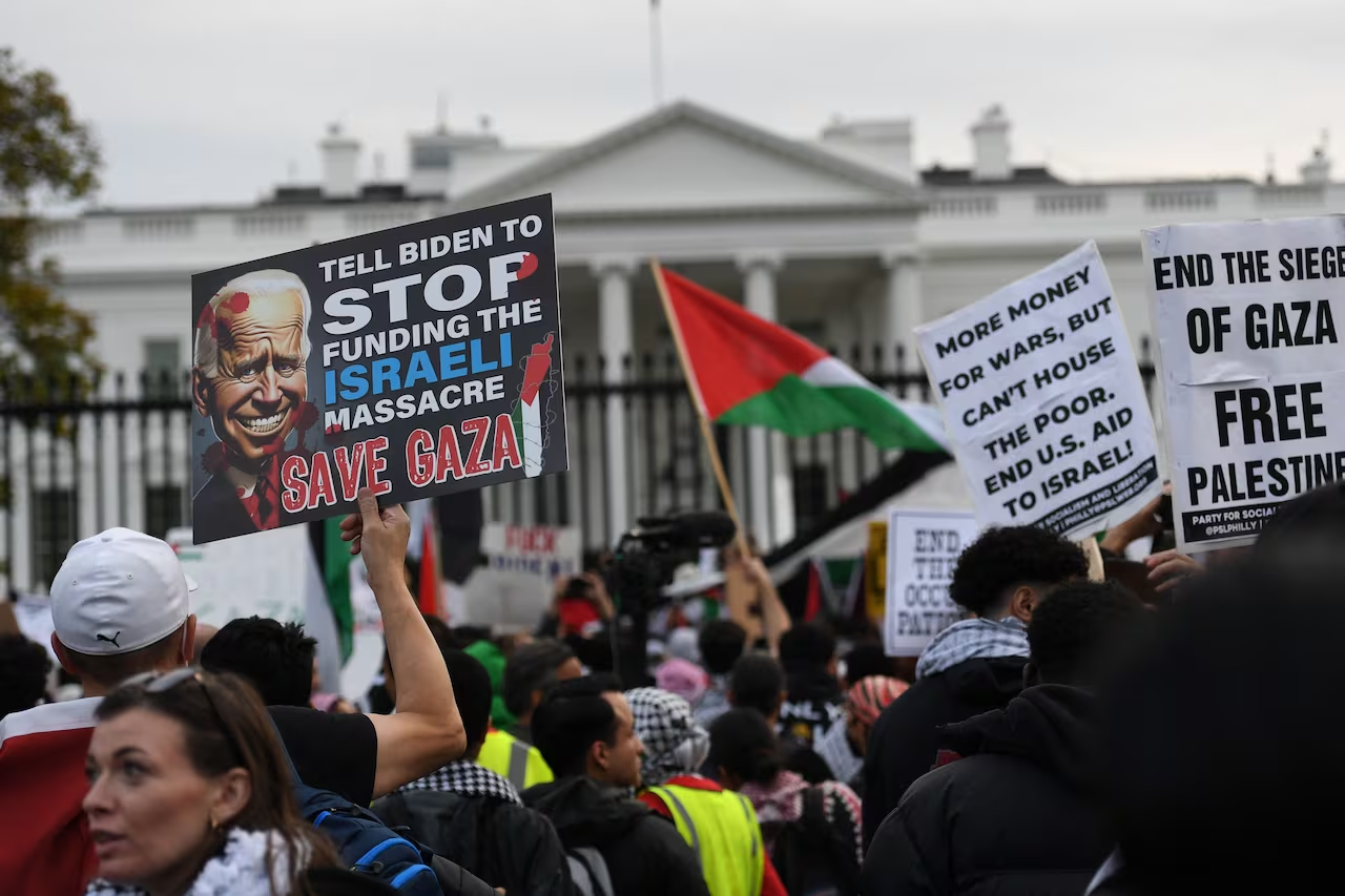 US Pro-Palestine protesters to Biden: ‘We will remember in November’