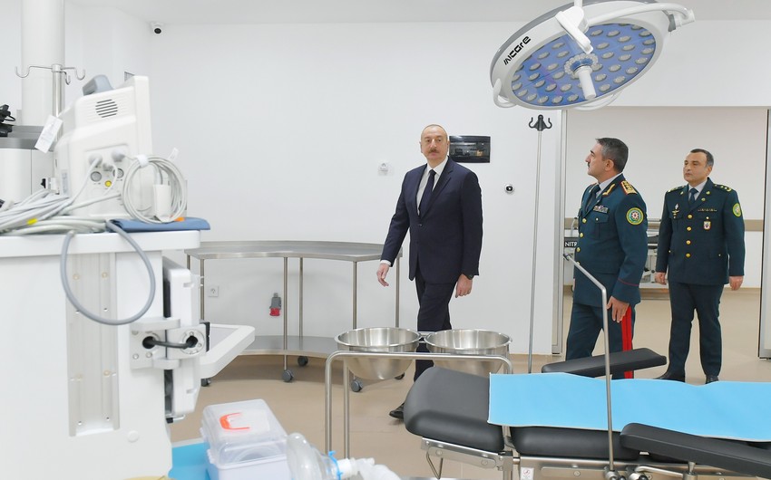 President Ilham Aliyev attends inauguration of new military hospital complex of State Border Service in Baku