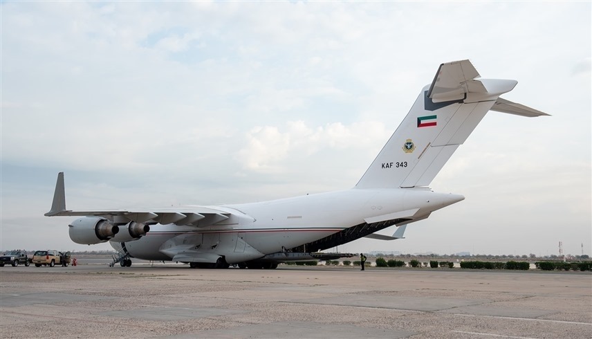 الكويت ترسل طائرة إغاثة إلى غزة
