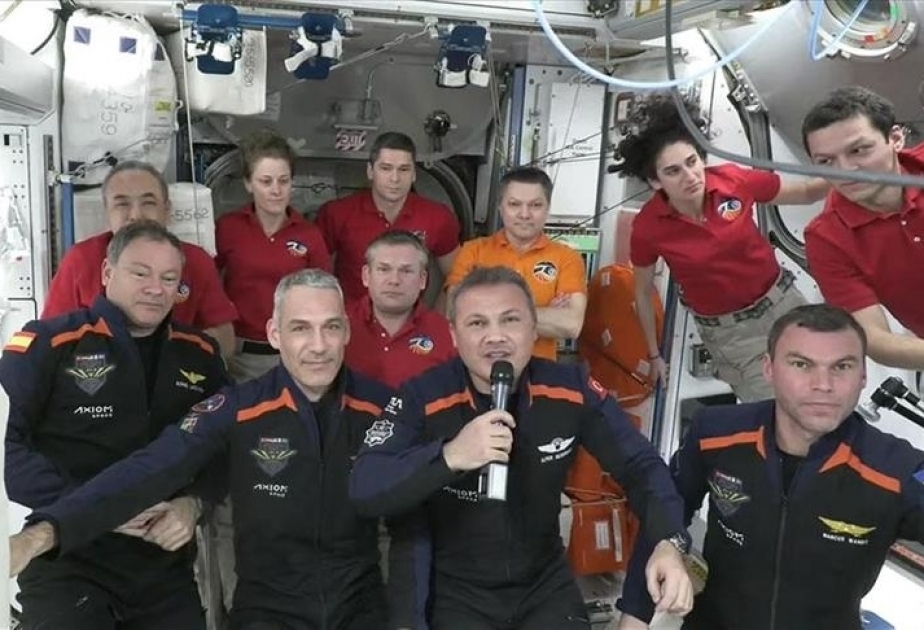 Ax-3 crew welcomed at International Space Station
