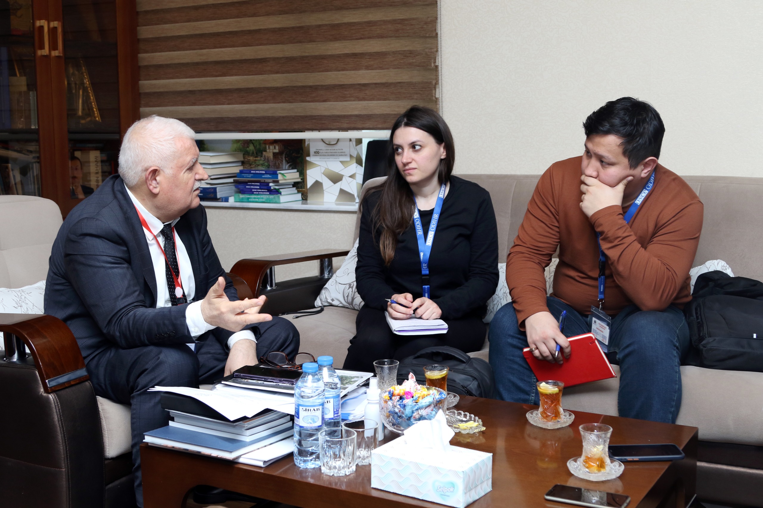 OSCE Observers Meet with International Eurasia Press Fund Officials Ahead of Presidential Elections