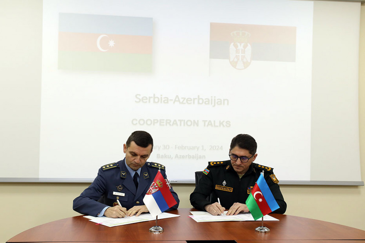 Azerbaijan and Serbia inked Bilateral Military Cooperation Plan