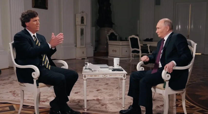Putin tells Tucker Carlson the US ‘needs to stop supplying weapons’ to Ukraine
