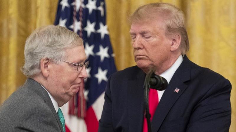 Trump calls for 'getting rid' of McConnell