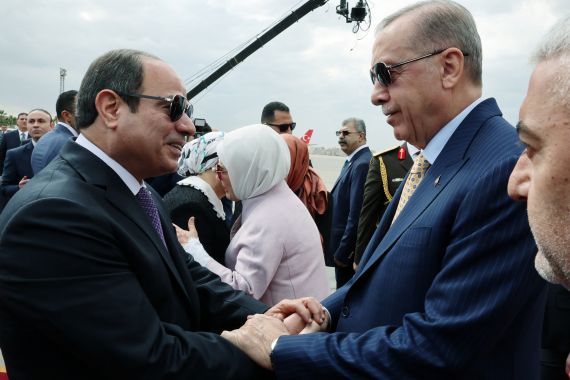 Türkiye's Erdogan, Egypt’s Sisi meeting in Cairo