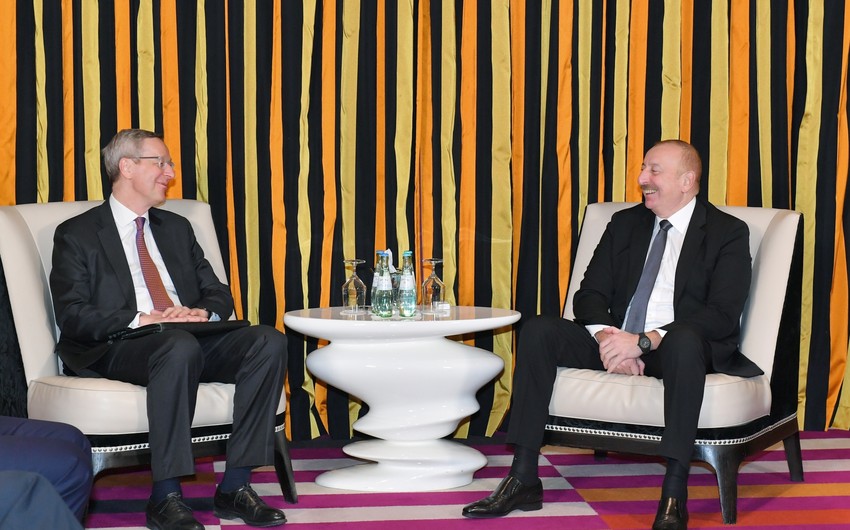 İlham Əliyev ilə Almaniyanın Şərqi Biznes Assosiasiyasının icraçı direktorunun görüşü olub