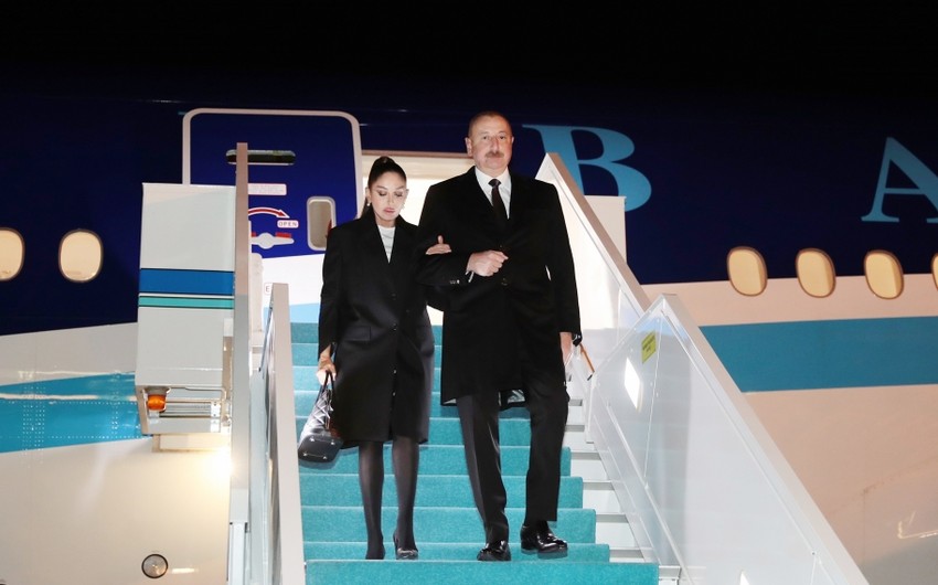 President of Azerbaijan Ilham Aliyev embarks on official visit to Türkiye