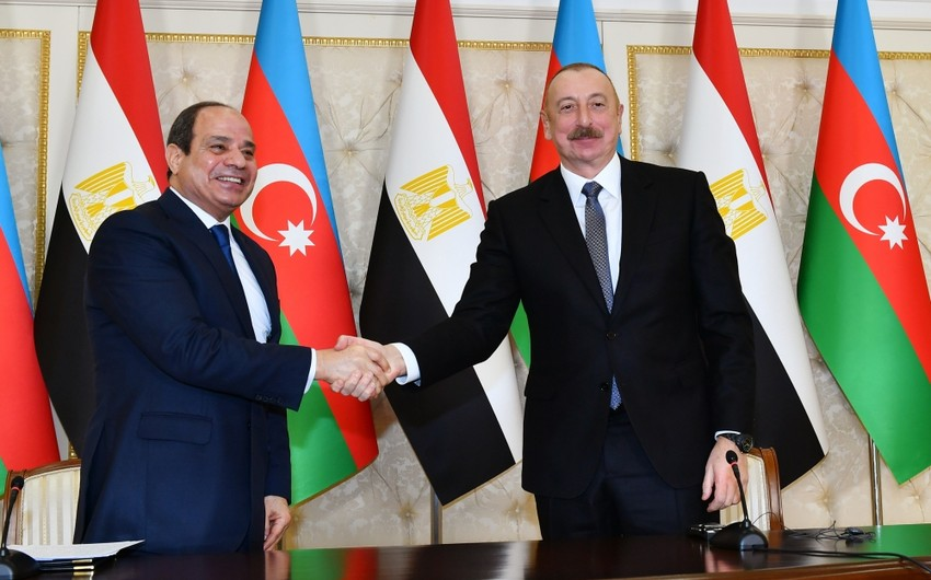 President of the Republic of Egypt congratulates Azerbaijani counterpart