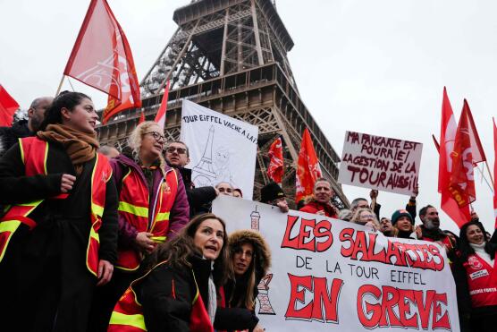 The Eiffel Tower closed for the fourth day in a row due to strike action