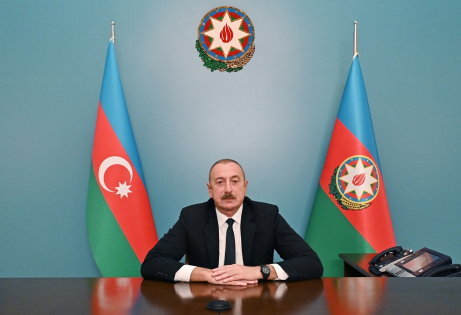 President Ilham Aliyev lays foundation stone for Khojaly genocide memorial and meets with representatives of general public