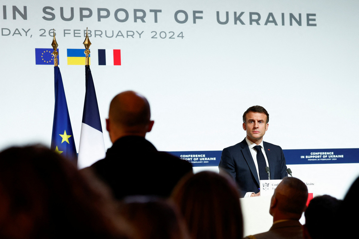 French president says sending troops to Ukraine cannot be ruled out