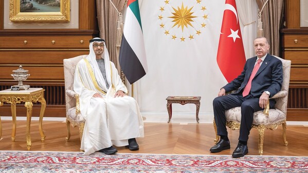 رئيسا الإمارات وتركيا يبحثان هاتفيا العلاقات الثنائية والقضايا الإقليمية