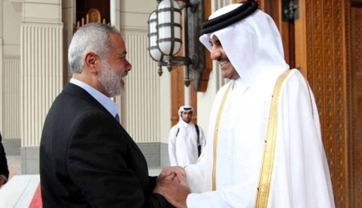 أمير قطر يلتقي إسماعيل هنية في الدوحة