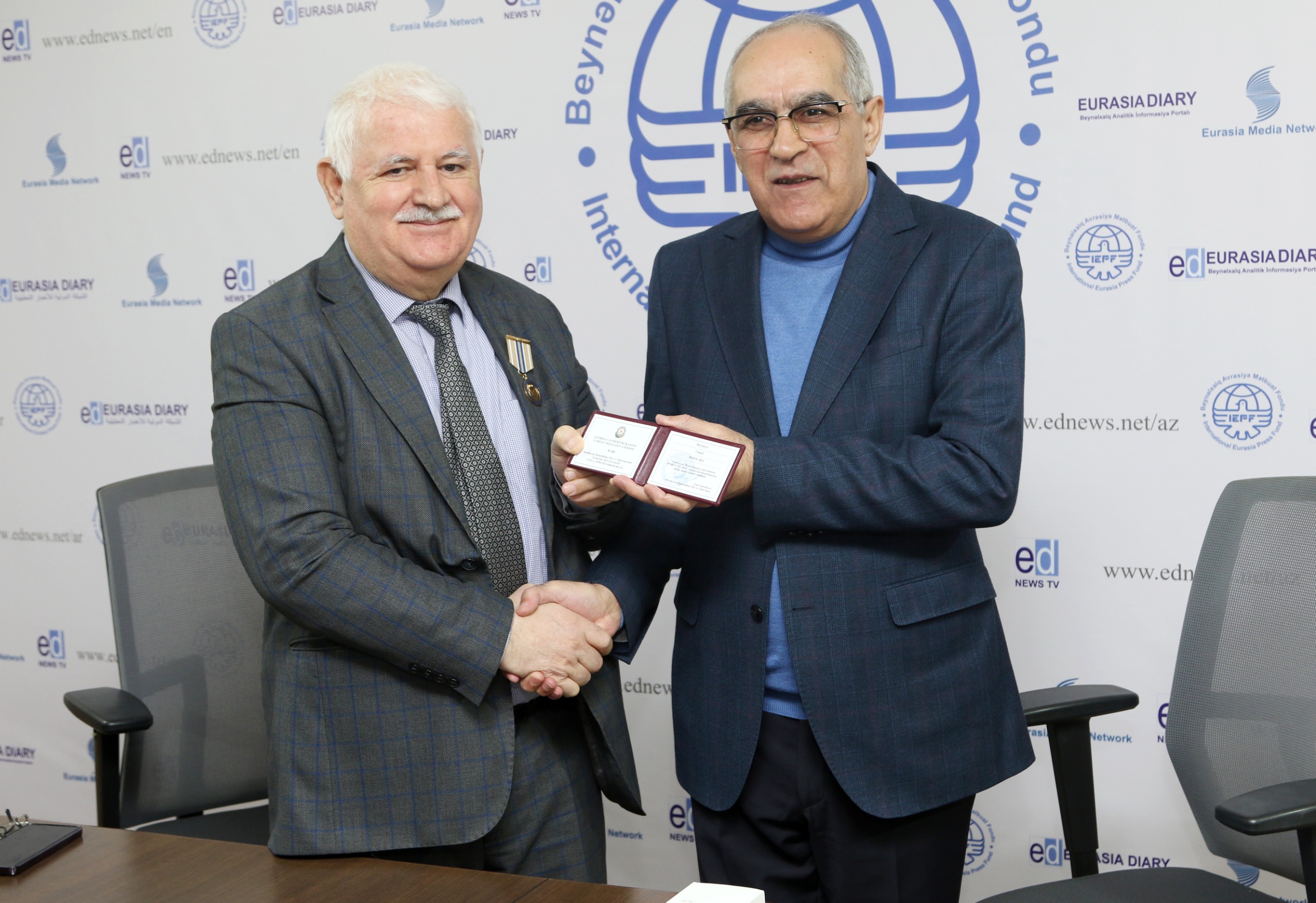 President of IEPF - Umud Mirzayev, honored with 100th-Anniversary Medal from Azerbaijan State Pedagogical University - VİDEO