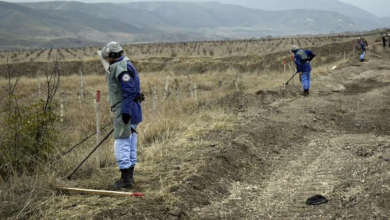 Nearly 600 landmines found in liberated areas last month