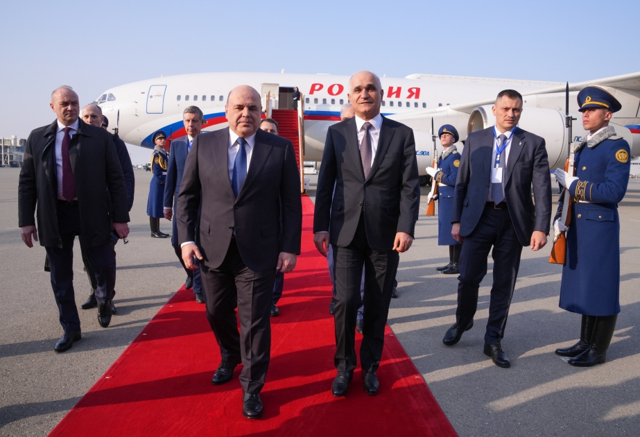 Russian PM Mishustin arrives in Azerbaijan