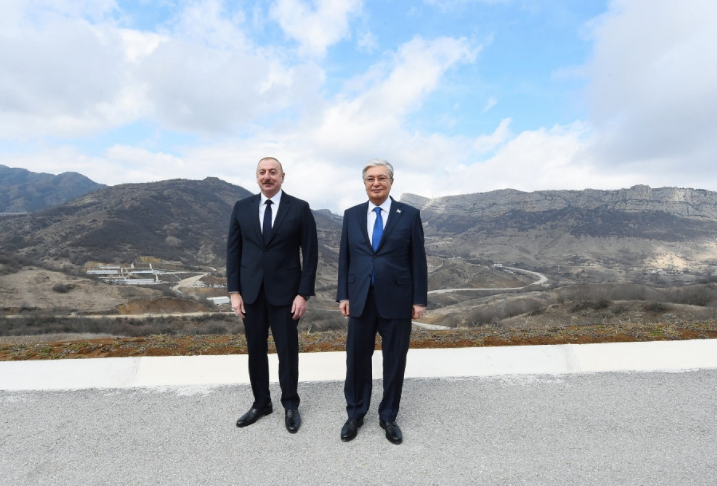 Azerbaijani, Kazakh Presidents visited Shusha