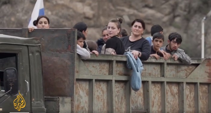 Al-Jazeera published a footage about the Armenians who left Karabakh - VIDEO