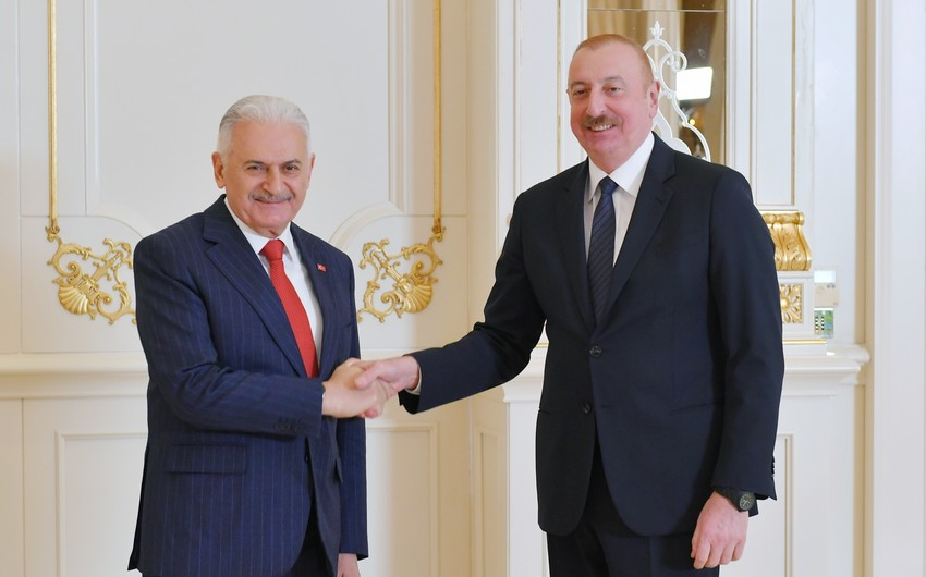 President Ilham Aliyev receives Chairman of Council of Elders of the Organization of Turkic States Binali Yıldırım