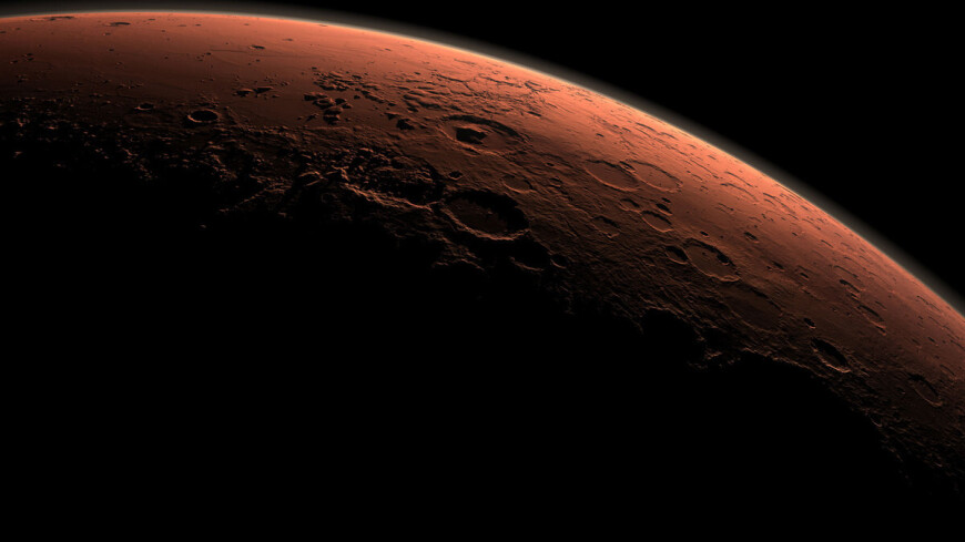Гигантский вулкан обнаружили на Марсе