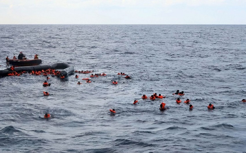 Sixty migrants feared drowned crossing Mediterranean from Libya