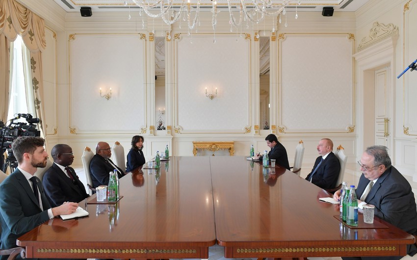 President Ilham Aliyev receives President of UN General Assembly Dennis Francis