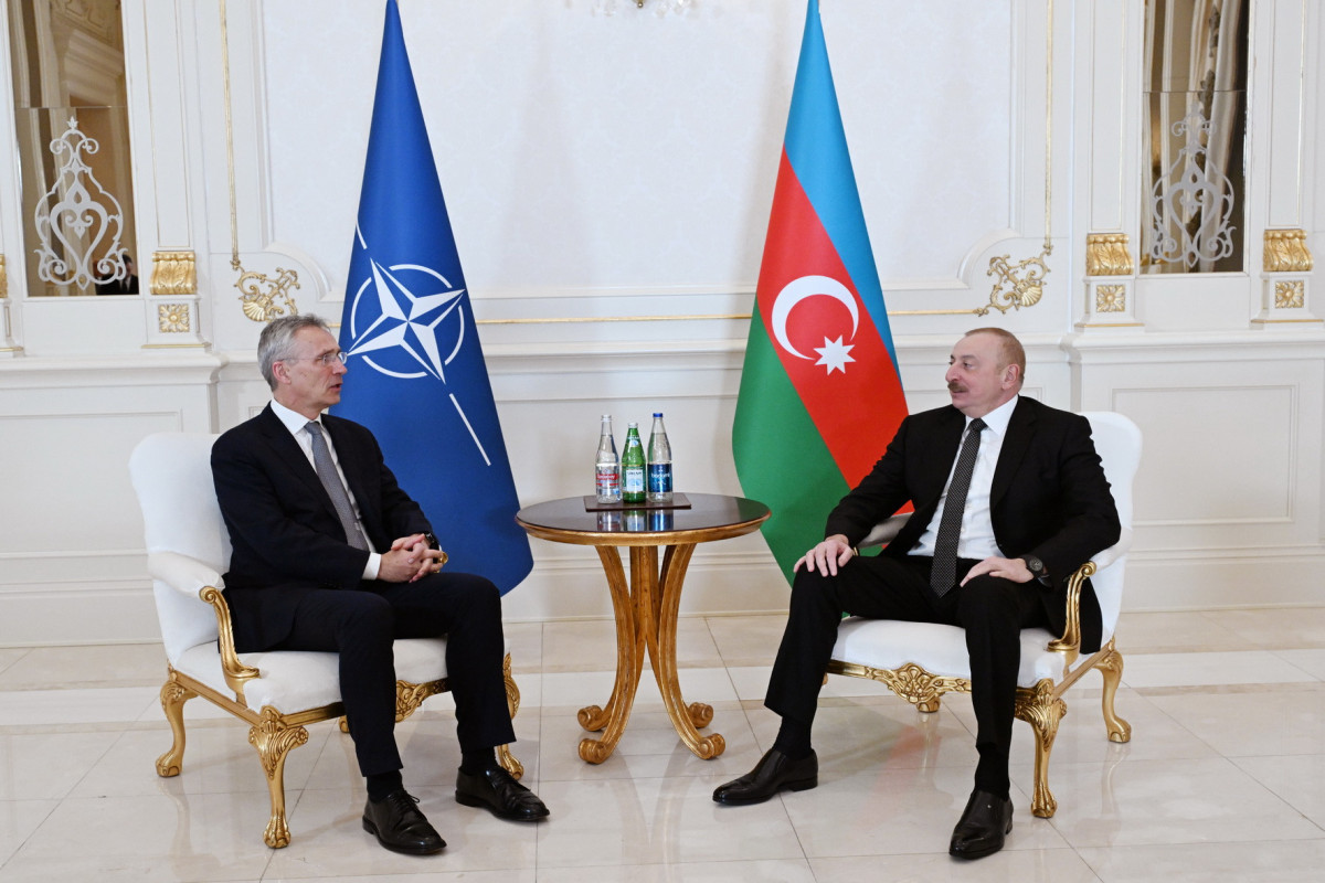 President Ilham Aliyev’s one-on-one meeting with NATO Secretary General Jens Stoltenberg kicked off