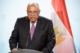 شكري يؤكد رفض مصر لأي تدخلات خارجية فى الأزمة السودانية