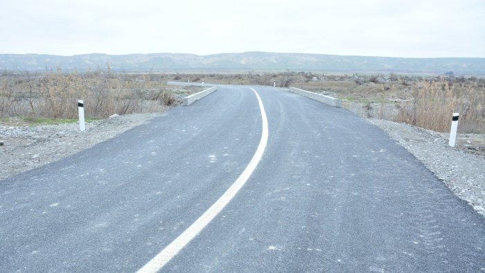 Göyçayda kənd yolu əsaslı təmir olunub