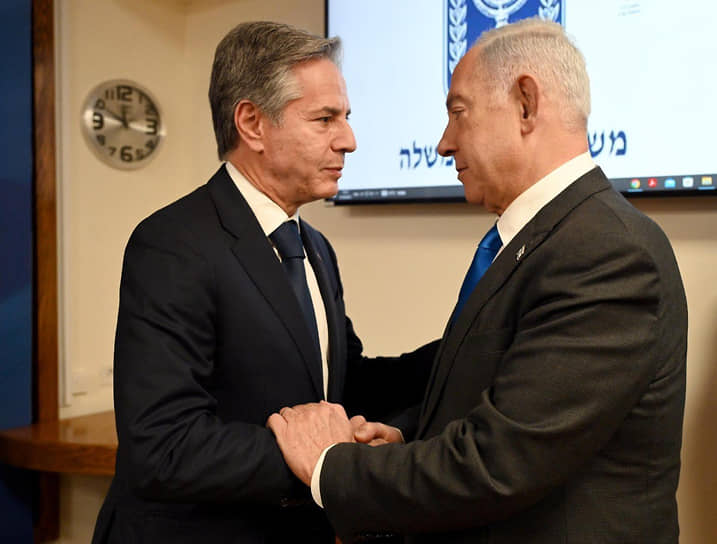 Началась встреча Блинкена с Нетаньяху