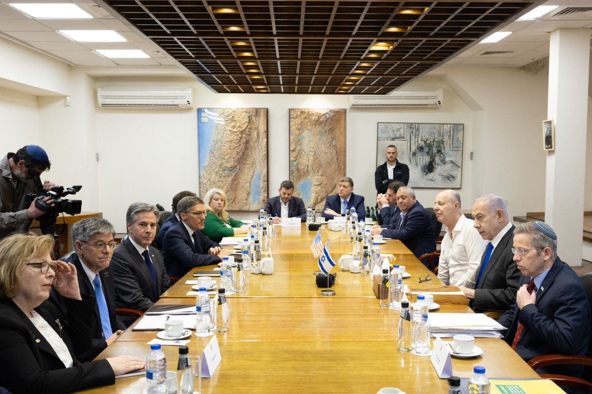 Blinken meets with Netanyahu, Israeli war cabinet