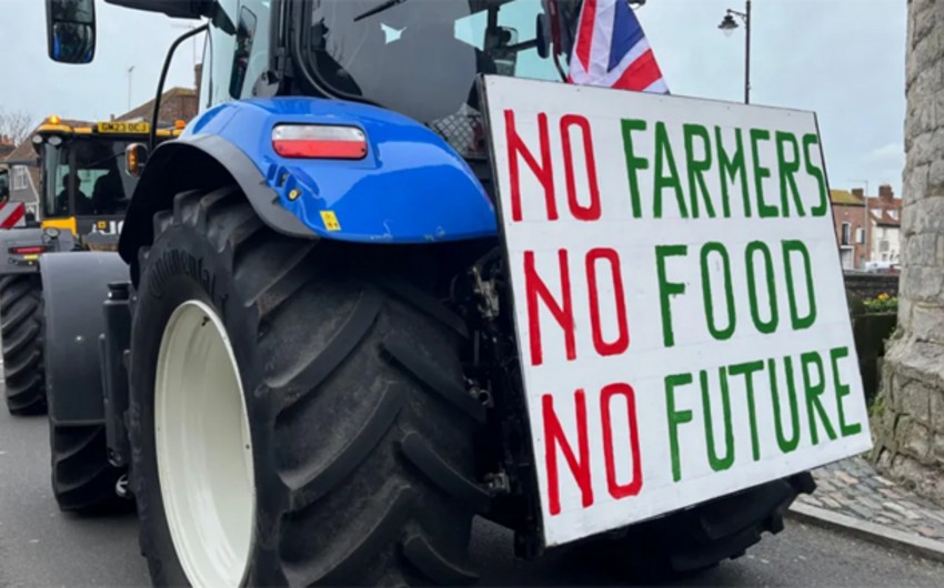 Farmers rally in central London