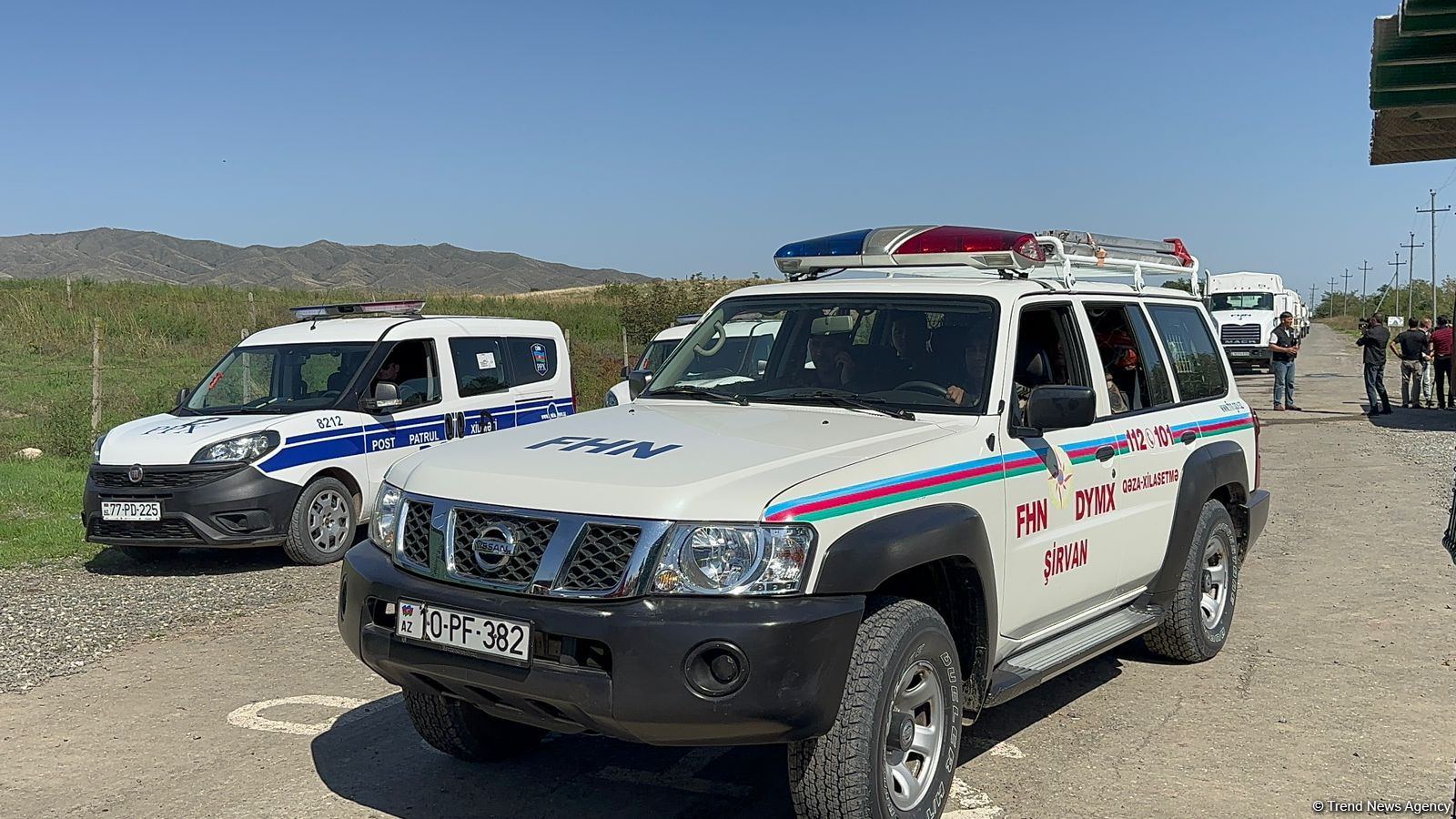 Транспортные средства и личный состав МЧС Азербайджана отправились в Ханкенди по Агдамской дороге