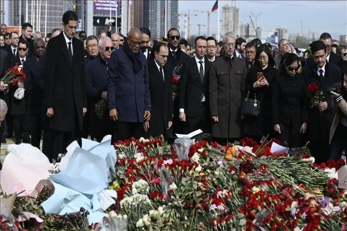 Ambassadors of dozens of countries attend memorial ceremony to honor victims of Moscow terror attack
