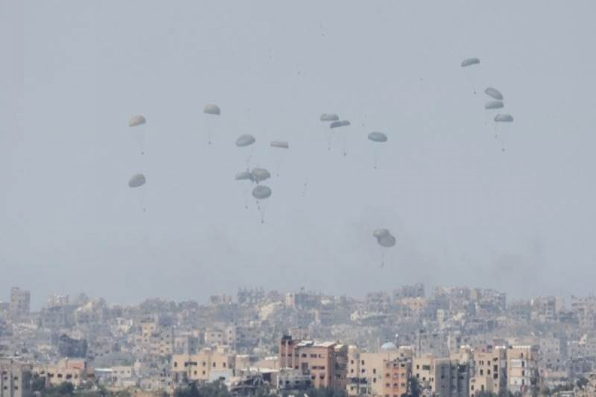 UK conducts 3rd humanitarian airdrop over Gaza
