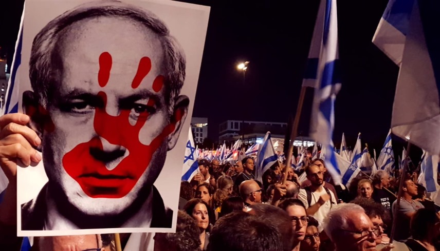 عشرات الآلاف يتظاهرون مجدداً ضد حكومة نتانياهو