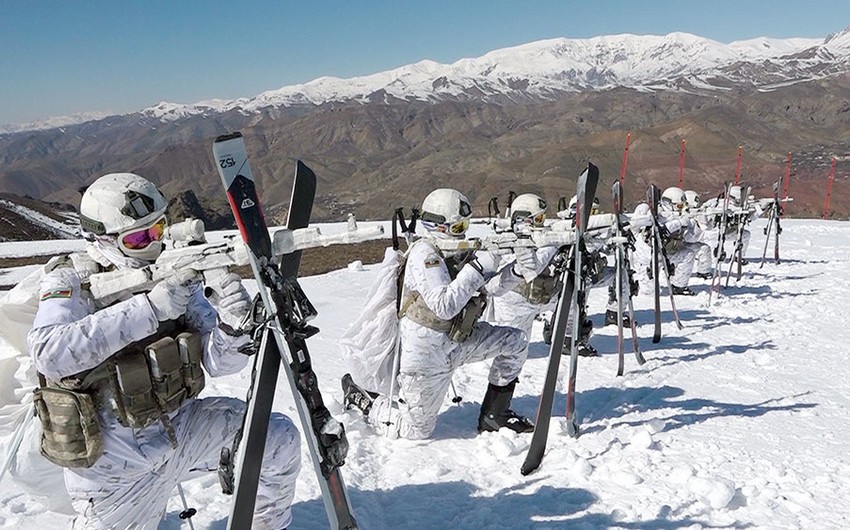 Azerbaijan's Combined Arms Army Conducts Tactical Exercise in Severe Cold - VİDEO
