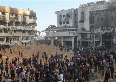 حماس تصدر بيانا بشأن تدمير إسرائيل لمجمع الشفاء