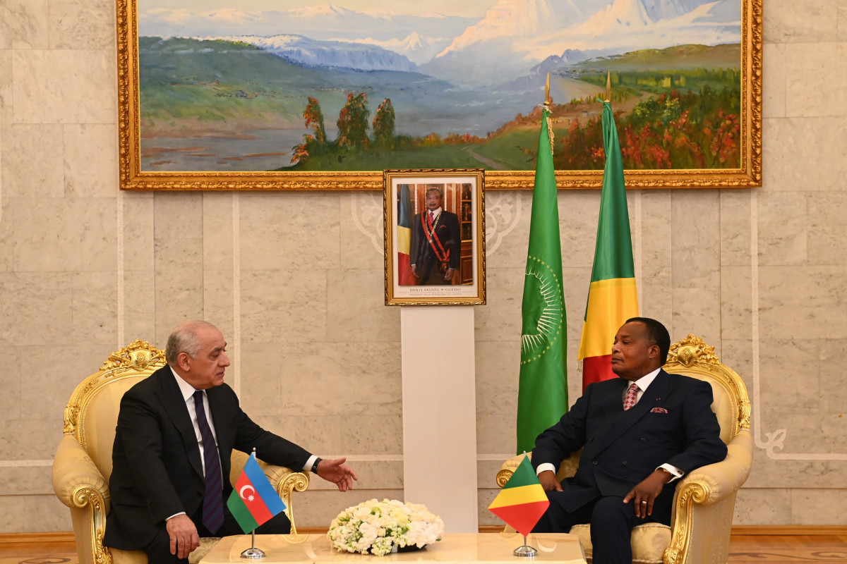 Azerbaijan's Prime Minister meets with Congolese President