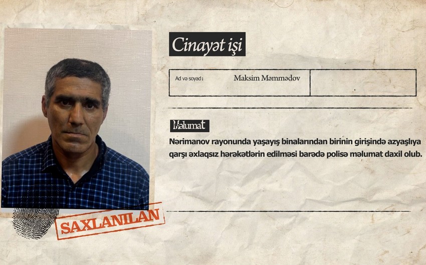 В Баку задержан человек, совершивший аморальные действия в отношении несовершеннолетнего - ФОТО\ВИДЕО