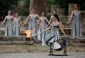 إيقاد شعلة أولمبياد باريس في أولمبيا القديمة