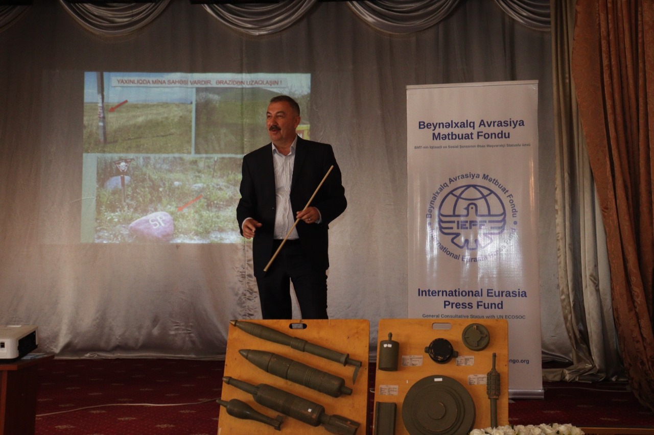 IEPF team conducting EORE training for farmers in Azerbaijan's Liberated Areas - PHOTOS