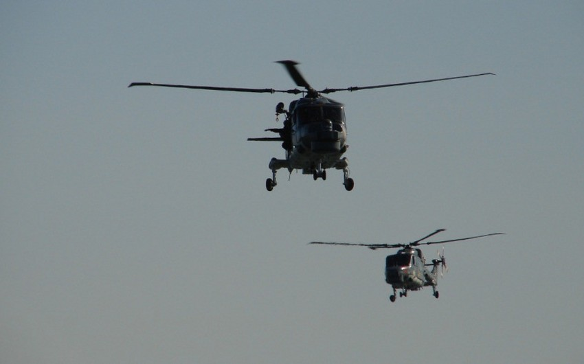2 Japanese navy helicopters carrying 8 crew believed crashed in Pacific