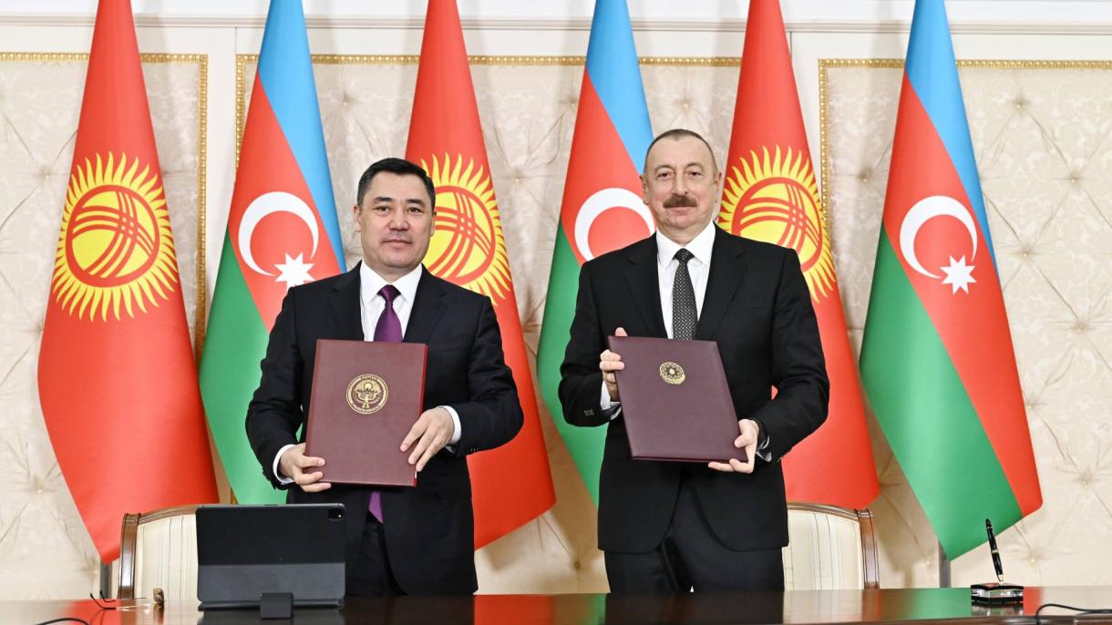 Azərbaycan-Qırğızıstan sənədlərinin imzalanması mərasimi keçirilir – CANLI