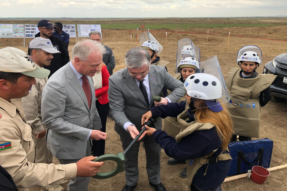 EC official Koopman got acquainted with demining process in Azerbaijan's Aghdam